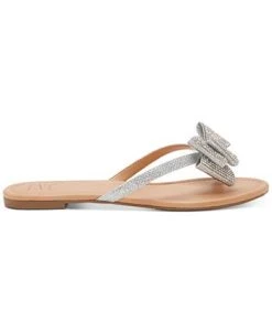 INC International Concepts Women's Mabae Bow Flat Sandals, Created For Macy's -Sam Edelman Shop 16492543 fpx