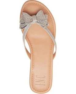 INC International Concepts Women's Mabae Bow Flat Sandals, Created For Macy's -Sam Edelman Shop 16492545 fpx