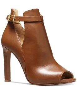 Michael Kors Women's Lawson High-Heel Buckled Open Toe Shooties