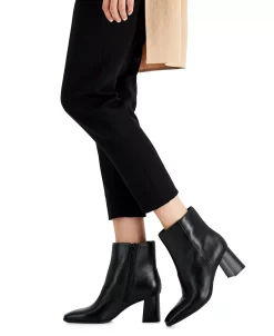 INC International Concepts Women's Dasha Block-Heel Booties, Created For Macy's -Sam Edelman Shop 19632859 fpx