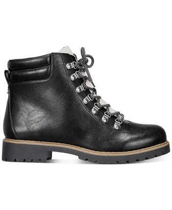 Style & Co Maariah Lace-Up Lug Sole Booties, Created For Macy's 4 Style & Co Maariah Lace-Up Lug Sole Booties, Created For Macy's - Image 2