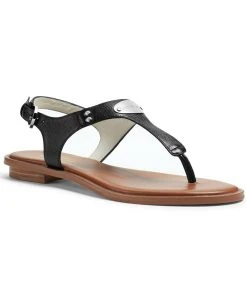 Michael Kors Women's MK Plate Flat Thong Sandals