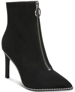 Bar III Women's Briget Front-Zip Booties, Created For Macy's