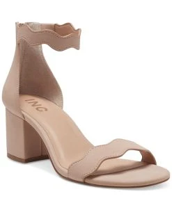 INC International Concepts Women's Hadwin Scallop Two-Piece Sandals, Created For Macy's