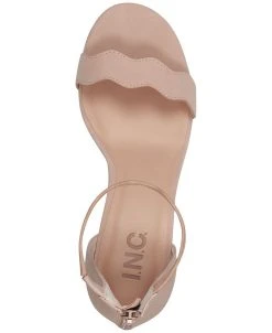 INC International Concepts Women's Hadwin Scallop Two-Piece Sandals, Created For Macy's -Sam Edelman Shop 20914641 fpx