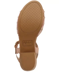 Style & Co Anddreas Platform Block-Heel Sandals, Created For Macy's -Sam Edelman Shop 21000973 fpx