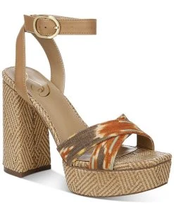 Sam Edelman Women's Nolita Raffia Platform Sandals