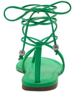 INC International Concepts Women's Amille Tie-Up Flat Sandals, Created For Macy's -Sam Edelman Shop 21143991 fpx