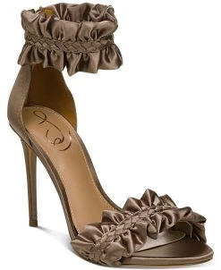 Sam Edelman Women's Sawyer Ruffled Ankle Strap Sandals
