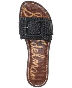 Sam Edelman Women's Gabriela Woven Buckle Slide Sandals -Sam Edelman Shop 21405348 fpx