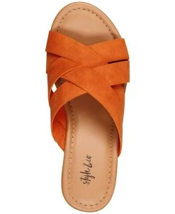 Style & Co Violettee Slide Wedge Sandals, Created For Macy's -Sam Edelman Shop 21532618 fpx