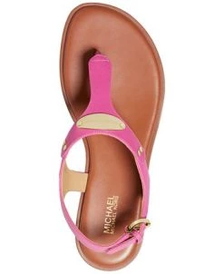 Michael Kors Women's MK Plate Flat Thong Sandals 10 Michael Kors Women's MK Plate Flat Thong Sandals -Sam Edelman Shop 21725091 fpx
