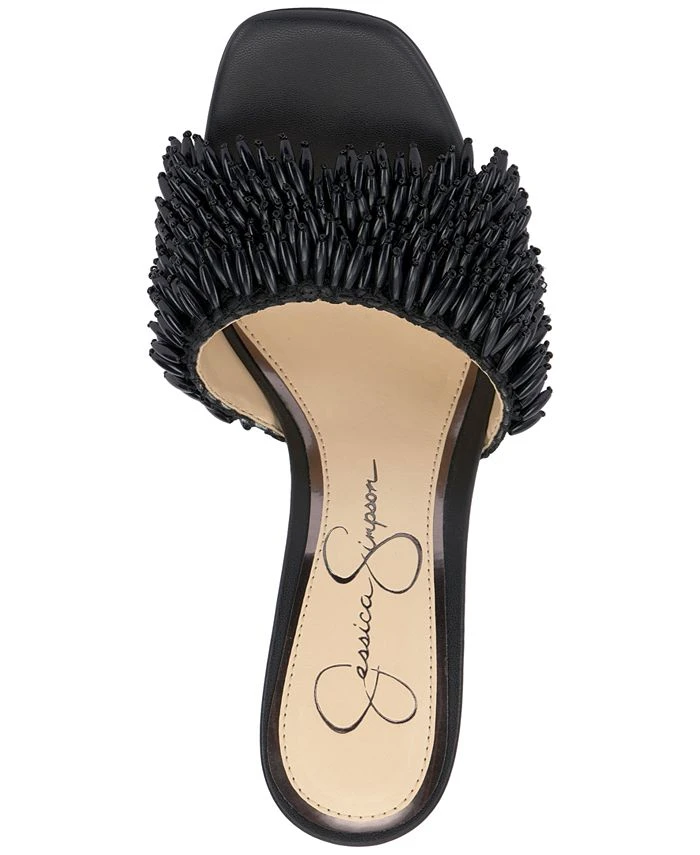 Jessica Simpson Women's Olya Beaded High-Heel Sandals 6 Jessica Simpson Women's Olya Beaded High-Heel Sandals - Image 4