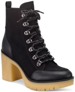 Sun + Stone Lennonn Lace-Up Booties, Created For Macy's