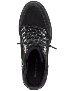Sun + Stone Lennonn Lace-Up Booties, Created For Macy's -Sam Edelman Shop 22161184 fpx