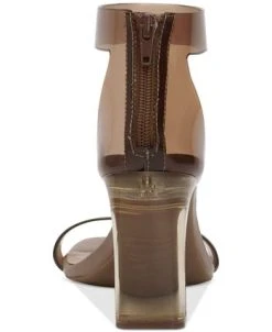 INC International Concepts Women's Makenna Two-Piece Clear Vinyl Dress Sandals, Created For Macy's -Sam Edelman Shop 22206641 fpx