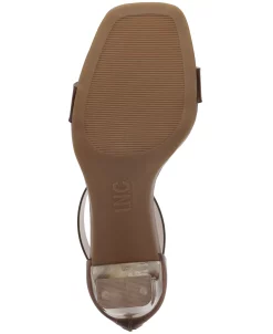 INC International Concepts Women's Makenna Two-Piece Clear Vinyl Dress Sandals, Created For Macy's -Sam Edelman Shop 22206643 fpx