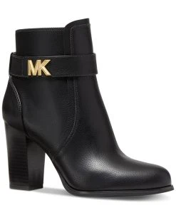 Michael Kors Women's Jilly Dress Ankle Block Heel Dress Booties