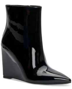 INC International Concepts Women's Azah Wedge Booties, Created For Macy's