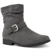 Karen Scott Clarett Slouch Buckled Booties, Created For Macy's