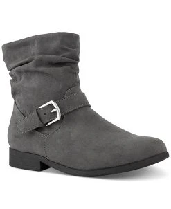 Karen Scott Clarett Slouch Buckled Booties, Created For Macy's