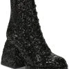Circus NY By Sam Edelman Women's Kia Sequined Platform Lace-Up Booties -Sam Edelman Shop 22453800 fpx