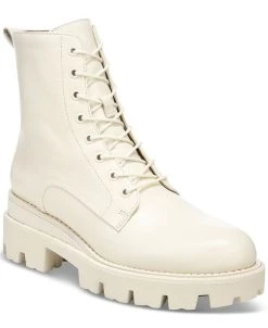 Sam Edelman Women's Garret Lace-Up Lug-Sole Combat Boots
