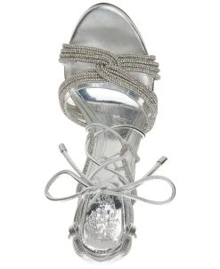 Vince Camuto Women's Aimery Strappy Rhinestone Tie-Up Stiletto Sandals -Sam Edelman Shop 22684779 fpx