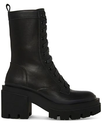 Steve Madden Women's Matryx Lace-Up Lug-Sole Combat Booties 4 Steve Madden Women's Matryx Lace-Up Lug-Sole Combat Booties - Image 2