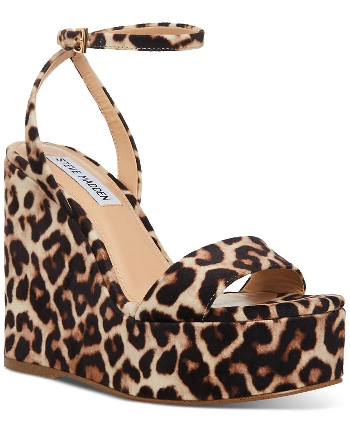 Steve Madden Women's Cecee Ankle-Strap Platform Wedge Sandals 3 Steve Madden Women's Cecee Ankle-Strap Platform Wedge Sandals