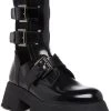 Steve Madden Women's Okara Strappy Buckle Combat Boots