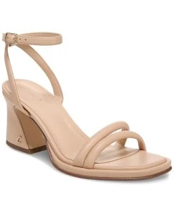 Circus NY Hartlie Ankle-Strap Flare-Heel Dress Sandals