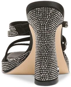 Circus NY Hanson Strappy Rhinestone Flared-Heel Sandals -Sam Edelman Shop 23601042 fpx