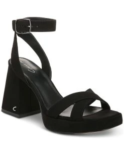 Circus NY Kaitlyn Ankle-Strap Flare-Heel Platform Sandals