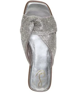 Sam Edelman Issie Embellished Knotted Slide Sandals -Sam Edelman Shop 23608817 fpx