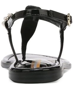 Sam Edelman Gigi Imitation Pearl T-Strap Flat Sandals -Sam Edelman Shop 23612977 fpx