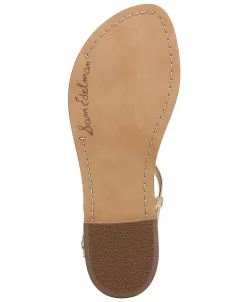 Sam Edelman Gigi Signet T-Strap Flat Sandals -Sam Edelman Shop 23613002 fpx
