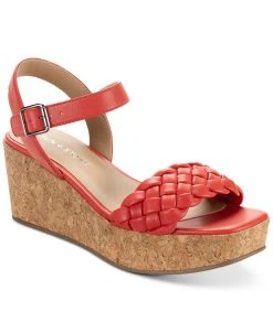 Sun + Stone Allvina Woven Wedge Sandals, Created For Macy's