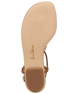 Sam Edelman Women's Brinda Beaded T-Strap Flat Sandals -Sam Edelman Shop 23651882 fpx