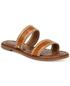Sam Edelman Ginna Whipstitched Two-Band Slide Sandals