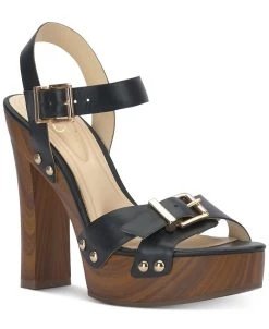 Jessica Simpson Women's Therisa Ankle-Strap Studded Platform Sandals
