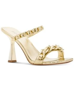 Michael Kors Women's Clara Slip-On Chain Sandals