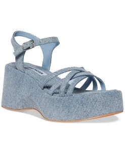Steve Madden Women's Crazy Strappy Platform Wedge Sandals