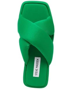 Steve Madden Women's Dixie Plush Slip-On Crisscross Slide Sandals -Sam Edelman Shop 23792600 fpx