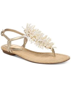 Sam Edelman Women's Brinda Beaded T-Strap Flat Sandals