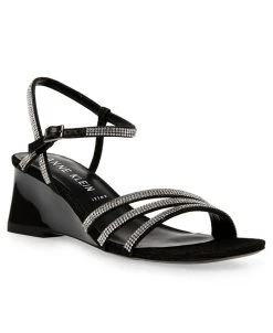 Anne Klein Women's Genova Buckle Wedge Sandals