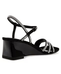 Anne Klein Women's Genova Buckle Wedge Sandals -Sam Edelman Shop 23809371 fpx