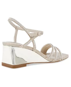 Anne Klein Women's Genova Buckle Wedge Sandals -Sam Edelman Shop 23809389 fpx