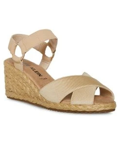Anne Klein Women's Ellis Espadrille Buckle Wedge Sandals