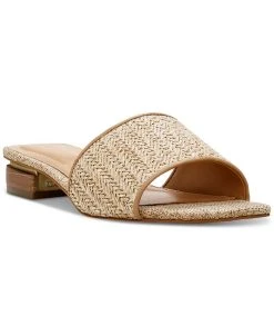 Vince Camuto Heleahl Woven Block-Heel Slide Sandals